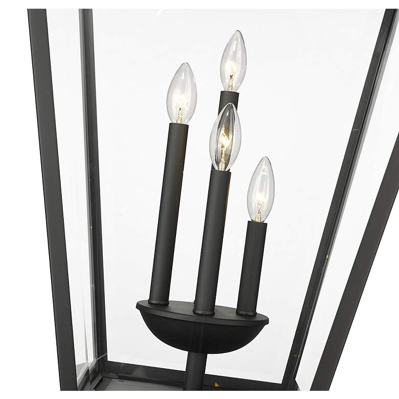 Image 6 Z-Lite Talbot 36 3/4" High Black 4-Light Outdoor Pier Light more views
