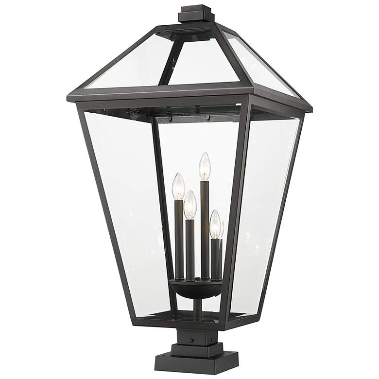 Image 1 Z-Lite Talbot 36 3/4" High Black Outdoor Pier Light