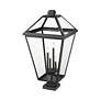 5_Z-Lite Talbot 36 3/4" High Black Outdoor Pier Light more views
