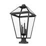 7_Z-Lite Talbot 36 3/4" High Black Outdoor Pier Light more views