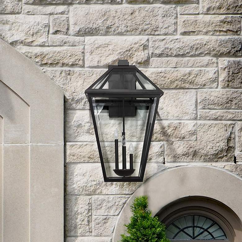 Image 1 Z-Lite Talbot 4 Light Outdoor Wall Sconce in Black