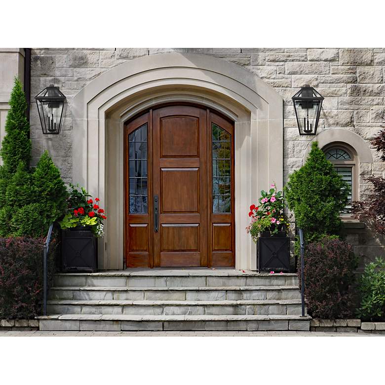 Image 3 Z-Lite Talbot 4 Light Outdoor Wall Sconce in Black more views