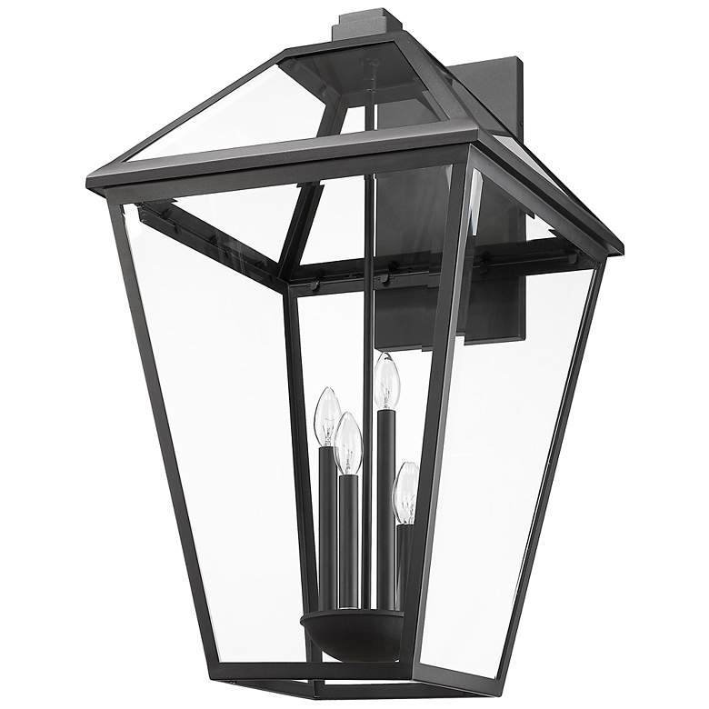 Image 6 Z-Lite Talbot 4 Light Outdoor Wall Sconce in Black more views