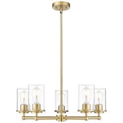 Z-Lite Thayer 26" Wide Luxe Gold 5-Light Chandelier