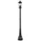 Z-Lite Tiberius 107 1/4"H Black Outdoor Post Light with Base