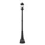 5_Z-Lite Tiberius 107 1/4"H Black Outdoor Post Light with Base more views