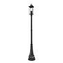7_Z-Lite Tiberius 107 1/4"H Black Outdoor Post Light with Base more views