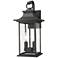 Z-Lite Tiberius 18" High Black 2-Light Outdoor Wall Light