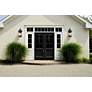 2_Z-Lite Tiberius 18" High Black 2-Light Outdoor Wall Light more views