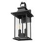 7_Z-Lite Tiberius 18" High Black 2-Light Outdoor Wall Light more views
