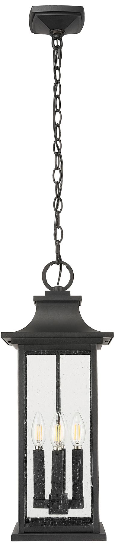 Image 5 Z-Lite Tiberius 22 3/4"H Black 4-Light Outdoor Hanging Light more views