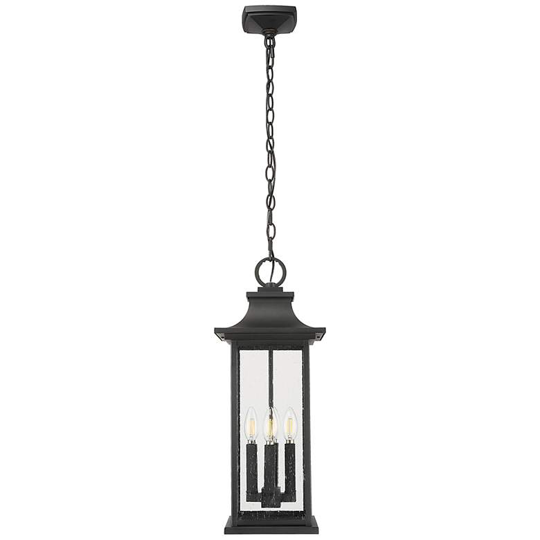 Image 5 Z-Lite Tiberius 22 3/4"H Black 4-Light Outdoor Hanging Light more views