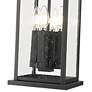 6_Z-Lite Tiberius 22 3/4"H Black 4-Light Outdoor Hanging Light more views