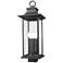 Z-Lite Tiberius 24 1/2"H Black 4-Light Outdoor Post Light