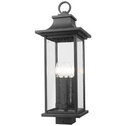 Z-Lite Tiberius 24 1/2"H Black 4-Light Outdoor Post Light