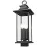 2_Z-Lite Tiberius 24 1/2"H Black 4-Light Outdoor Post Light more views