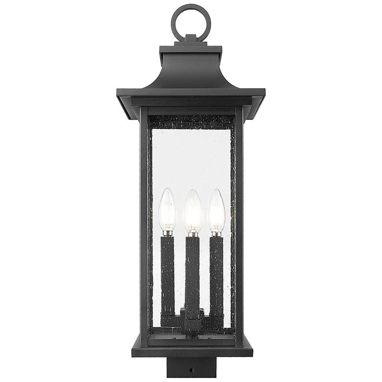 Image 3 Z-Lite Tiberius 24 1/2"H Black 4-Light Outdoor Post Light more views