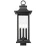 3_Z-Lite Tiberius 24 1/2"H Black 4-Light Outdoor Post Light more views