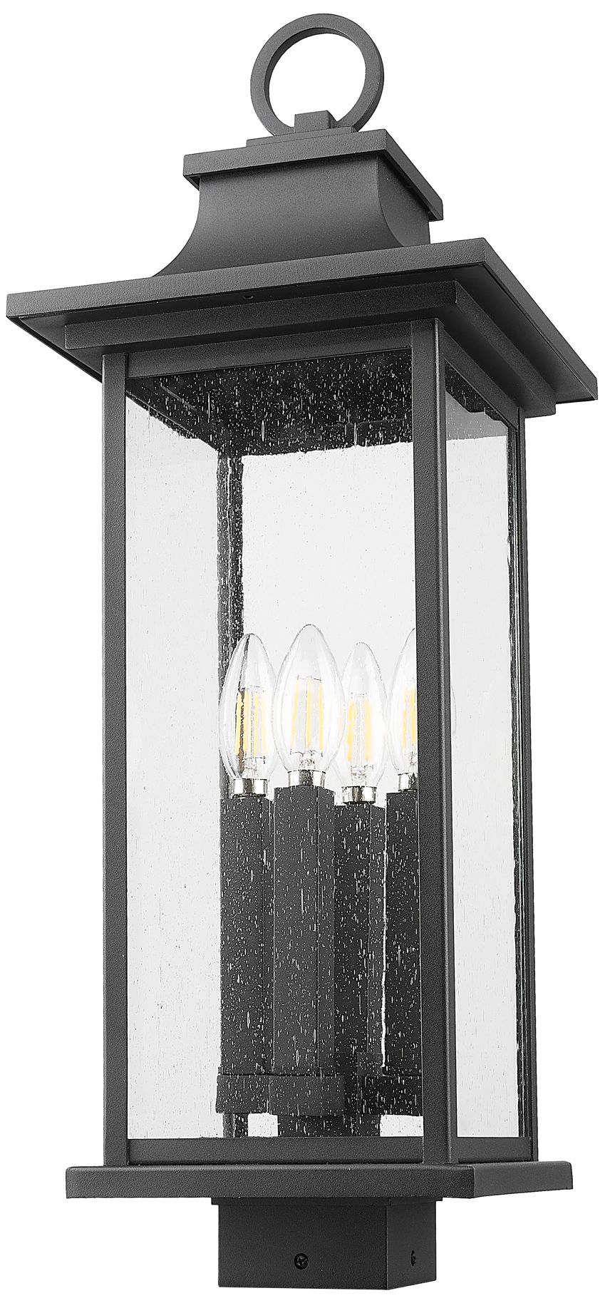 Image 5 Z-Lite Tiberius 24 1/2"H Black 4-Light Outdoor Post Light more views