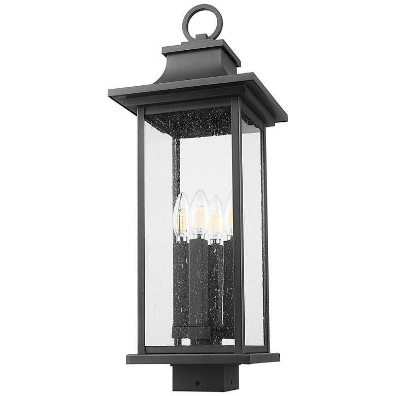 Image 5 Z-Lite Tiberius 24 1/2"H Black 4-Light Outdoor Post Light more views