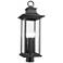 Z-Lite Tiberius 25 1/4"H Black 4-Light Outdoor Post Light
