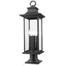 1_Z-Lite Tiberius 27 1/4"H Black 4-Light Outdoor Pier Light