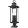 Z-Lite Tiberius 27 1/4"H Black 4-Light Outdoor Pier Light