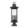 5_Z-Lite Tiberius 27 1/4"H Black 4-Light Outdoor Pier Light more views
