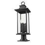 7_Z-Lite Tiberius 27 1/4"H Black 4-Light Outdoor Pier Light more views