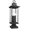 Z-Lite Tiberius 27" High Black 4-Light Outdoor Pier Light
