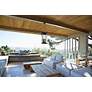 2_Z-Lite Tiberius 31 1/2"H Black 6-Light Outdoor Hanging Light more views