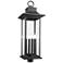 Z-Lite Tiberius 34 3/4"H Black 6-Light Outdoor Post Light