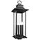Z-Lite Tiberius 34" High Black 6-Light Outdoor Post Light