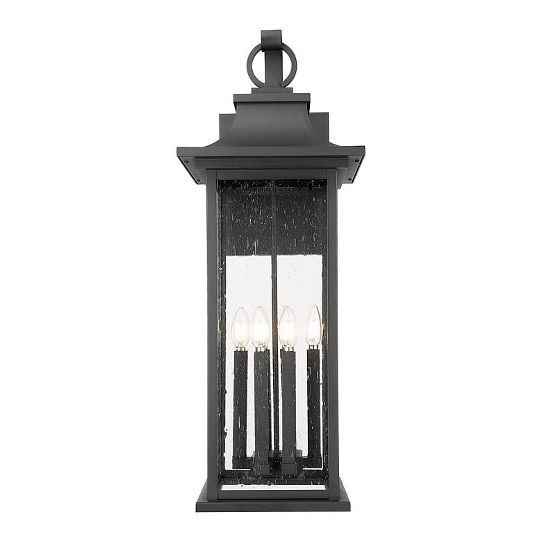 Image 5 Z-Lite Tiberius 34" High Black 6-Light Outdoor Wall Light more views