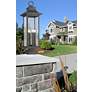 2_Z-Lite Tiberius 36 1/2"H Black 6-Light Outdoor Pier Light more views
