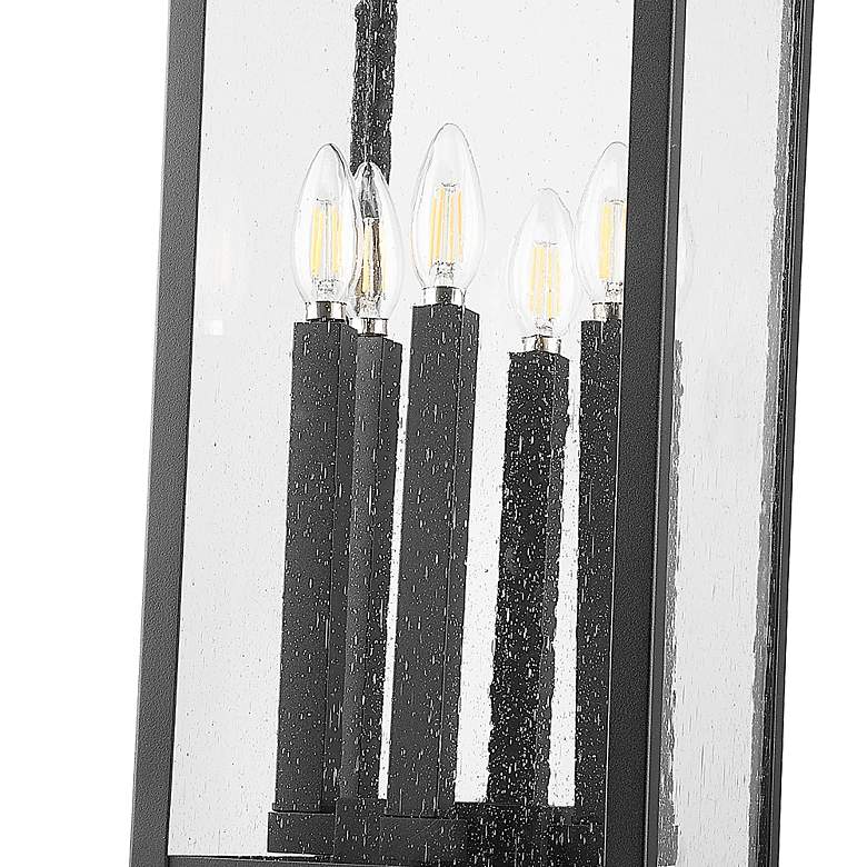 Image 6 Z-Lite Tiberius 36 1/2"H Black 6-Light Outdoor Pier Light more views