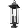 7_Z-Lite Tiberius 36 1/2"H Black 6-Light Outdoor Pier Light more views