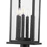 6_Z-Lite Tiberius 36 3/4"H Black 6-Light Outdoor Pier Light more views