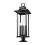 7_Z-Lite Tiberius 36 3/4"H Black 6-Light Outdoor Pier Light more views