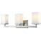 Z-Lite Tidal 23 1/4" Wide 3-Light Brushed Nickel Bath Vanity Light