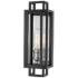 Z-Lite Titania 1 Light Wall Sconce in Black + Brushed Nickel