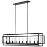 3_Z-Lite Titania 13" Wide Matte Black 10-Light Linear Pendant