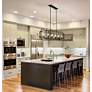 4_Z-Lite Titania 13" Wide Matte Black 10-Light Linear Pendant more views