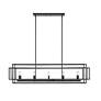 6_Z-Lite Titania 13" Wide Matte Black 10-Light Linear Pendant more views