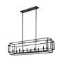 7_Z-Lite Titania 13" Wide Matte Black 10-Light Linear Pendant more views