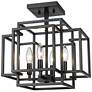 3_Z-Lite Titania 14" Wide Matte Black 4-Light Ceiling Light