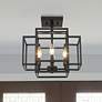 2_Z-Lite Titania 14" Wide Matte Black 4-Light Ceiling Light
