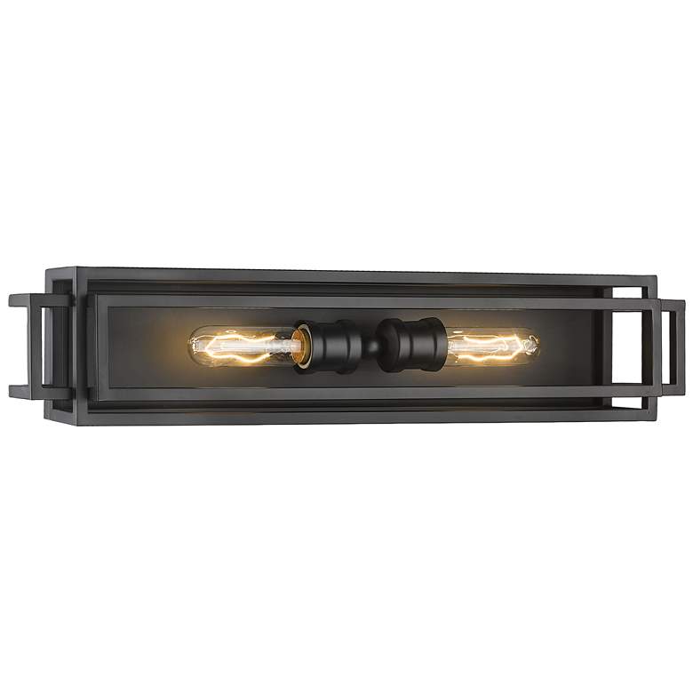 Image 1 Z-Lite Titania 2 Light Vanity in Matte Black