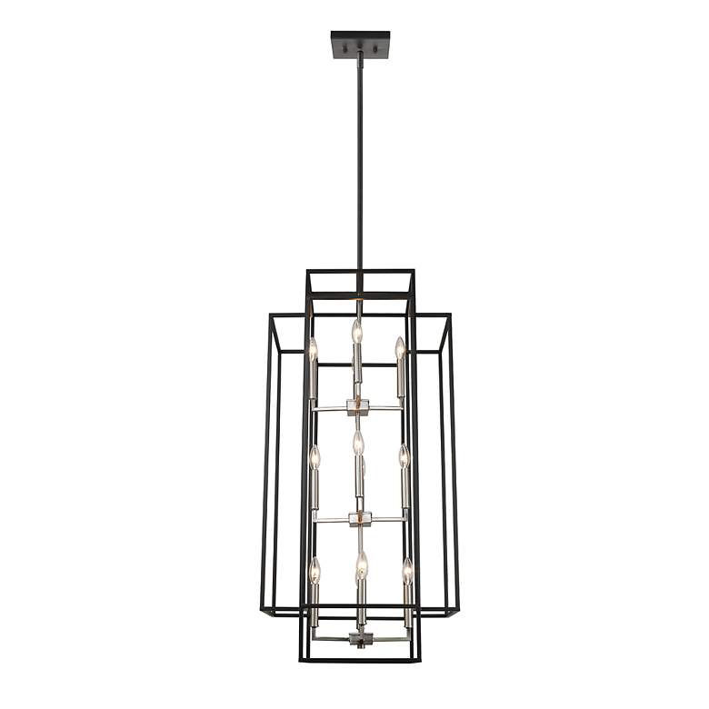 Image 6 Z-Lite Titania 20" Wide Black And Brushed Nickel 12-Light Chandelier more views