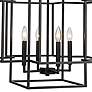 4_Z-Lite Titania 22" Wide 4-Light Matte Black Geometric Chandelier more views